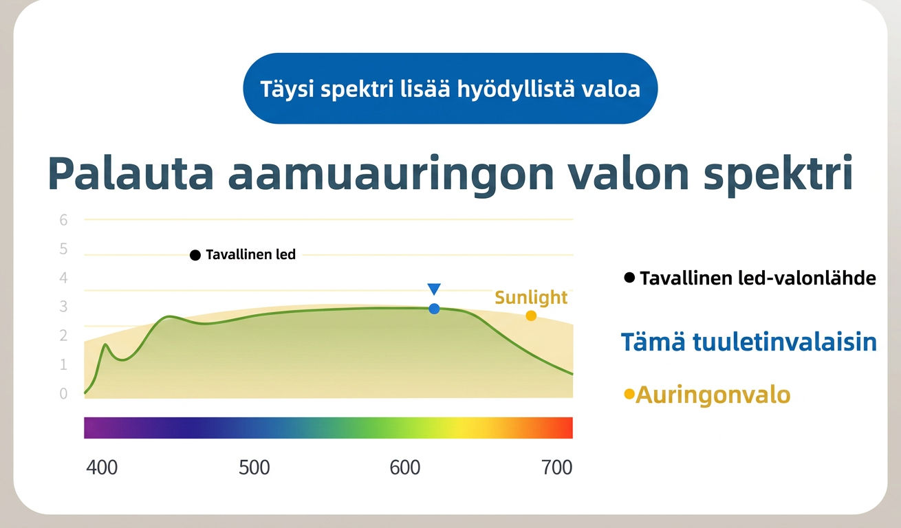 Light spectrum comparison